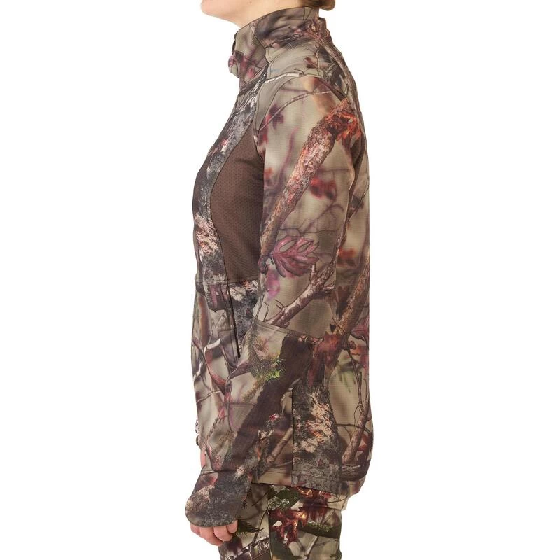 VESTE FEMME CHASSE SILENCIEUSE RESPIRANTE CAMOUFLAGE 500 6 VESTE FEMME CHASSE SILENCIEUSE RESPIRANTE CAMOUFLAGE 500 – Image 4