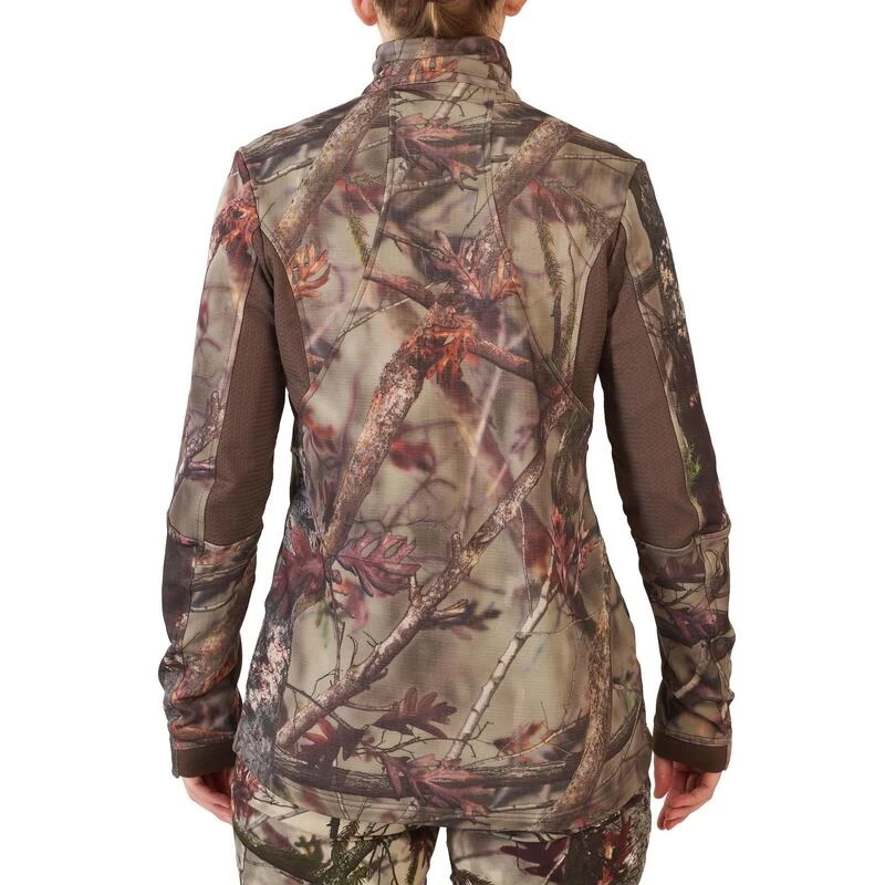 VESTE FEMME CHASSE SILENCIEUSE RESPIRANTE CAMOUFLAGE 500 9 VESTE FEMME CHASSE SILENCIEUSE RESPIRANTE CAMOUFLAGE 500 – Image 7