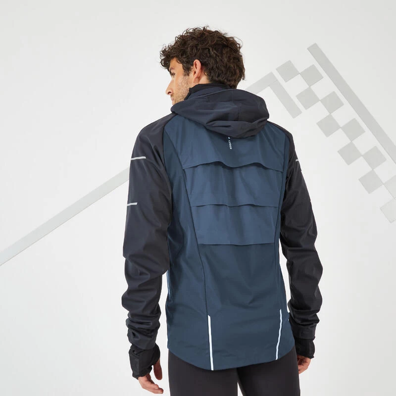 VESTE RUNNING HIVER DEPERLANTE COUPE-VENT HOMME - KIPRUN WARM REGUL BLEU FONCE 5 VESTE RUNNING HIVER DEPERLANTE COUPE-VENT HOMME - KIPRUN WARM REGUL BLEU FONCE – Image 3