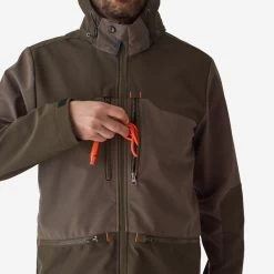 VESTE SOFTSHELL CHASSE MARRON 500 -Activités De Plein Air veste softshell chasse marron 500 7