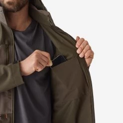 VESTE SOFTSHELL CHASSE MARRON 500 -Activités De Plein Air veste softshell chasse marron 500 8