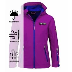 TROLLKIDS Veste Softshell Pour Enfants Oslofjord Imperméable Et Coupe-vent Rouge Fuchsia -Activités De Plein Air veste softshell pour enfants oslofjord impermeable et coupe vent rouge fuchsia 2
