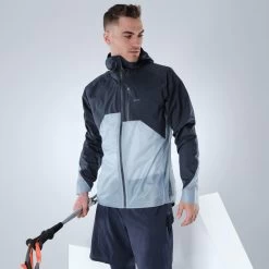 Quechua Veste Ultra Légère De Randonnée Rapide FH 900 Homme Bleu Grise. -Activités De Plein Air veste ultra legere de randonnee rapide fh 900 homme bleu grise 2