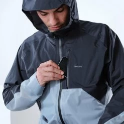 Quechua Veste Ultra Légère De Randonnée Rapide FH 900 Homme Bleu Grise. -Activités De Plein Air veste ultra legere de randonnee rapide fh 900 homme bleu grise 4