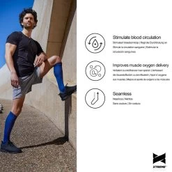 Xtreme Chaussettes De Compression De Course à Pied 6 Paires Multicolore Rouge -Activités De Plein Air xtreme chaussettes de compression de course a pied 6 paires multicolore rouge 3